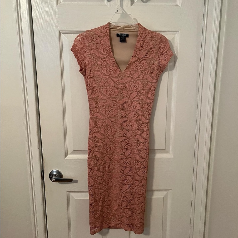 Mauve lace dress